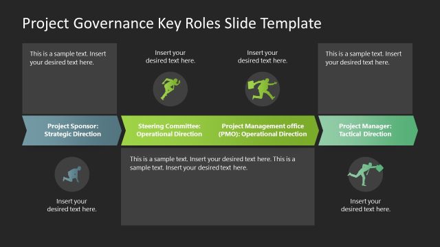 PPT Project Governance Roles Process Diagram Template
