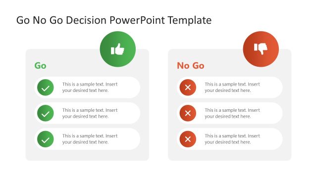 Creative Go No Go Decision Slide Template