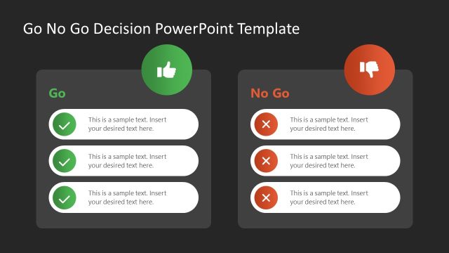 Go No Go Decision for Presentation