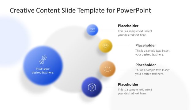 Blurred Circles PowerPoint Roadmap