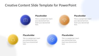 PowerPoint Blurred Shapes Slide Template