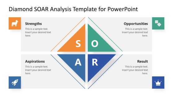 Diamond SOAR Analysis Template for PowerPoint