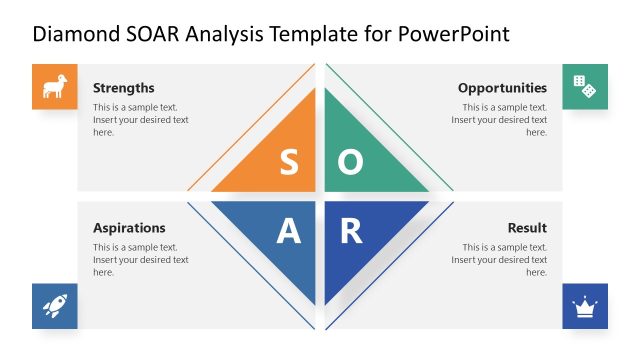 Diamond SOAR Analysis Template for PowerPoint
