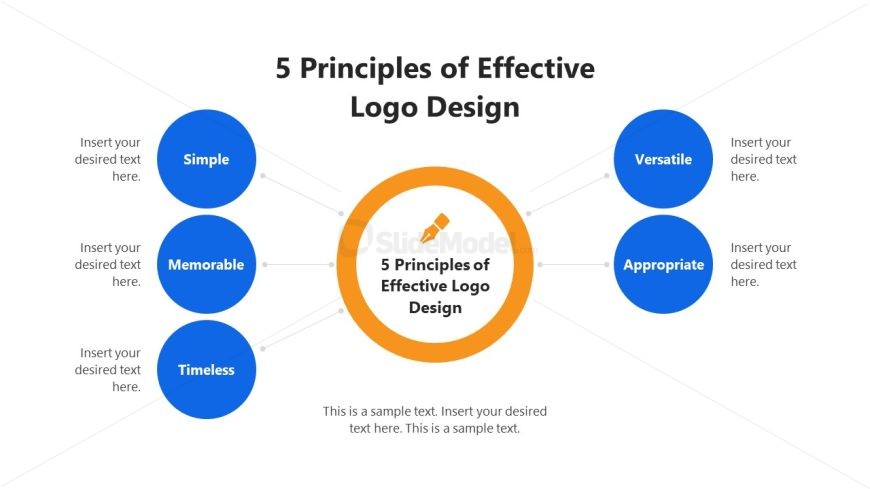 Presentation Slide Template for Principles of Logo Designing