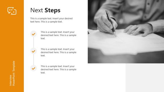 Next Steps Checklist Infographic Diagram for PPT