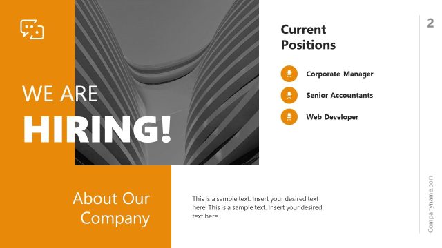 We Are Hiring Slide for Interview Presentation