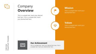 Interview PPT Template - Company Overview Slide