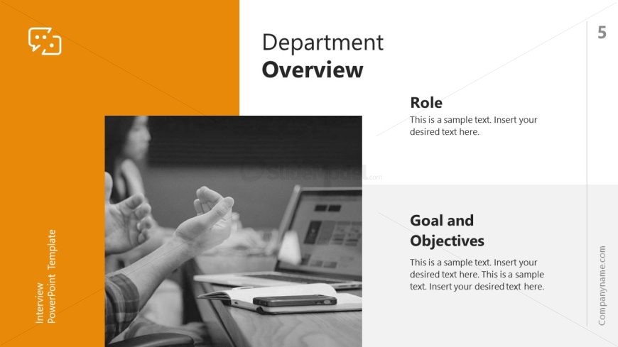 PPT Department Overview Slide for Presentation