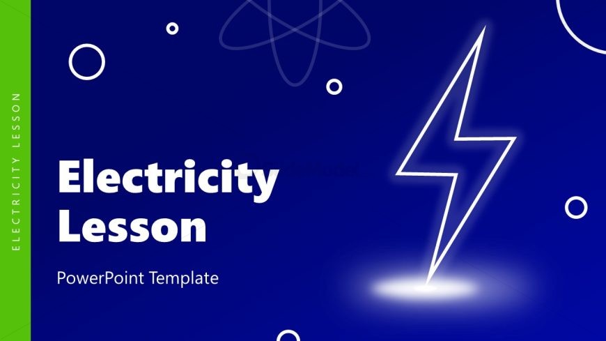 Cover Slide for Electricity Lesson PPT Template