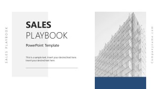 Title Page for Sales Playbook Template