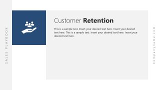 Customer Retention Slide for Sales Process Presentation