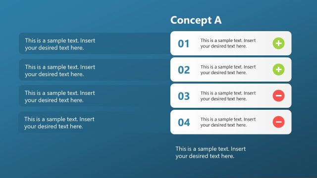 Animated Pros & Cons PPT Slide Template