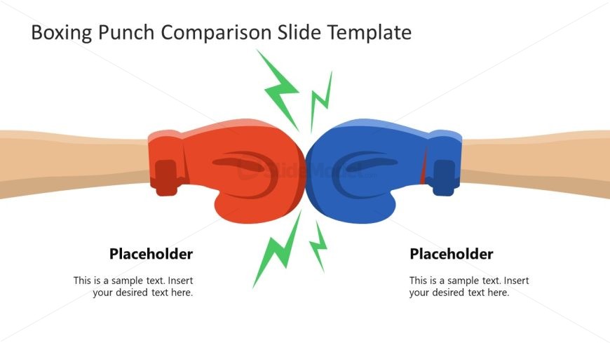 Editable Boxing Punch Metaphor Slide for Presentation