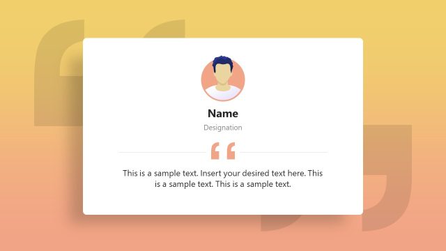 Client Testimonial Slides Template for PowerPoint