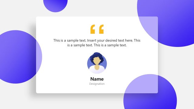 Client Testimonial Slides Presentation Template