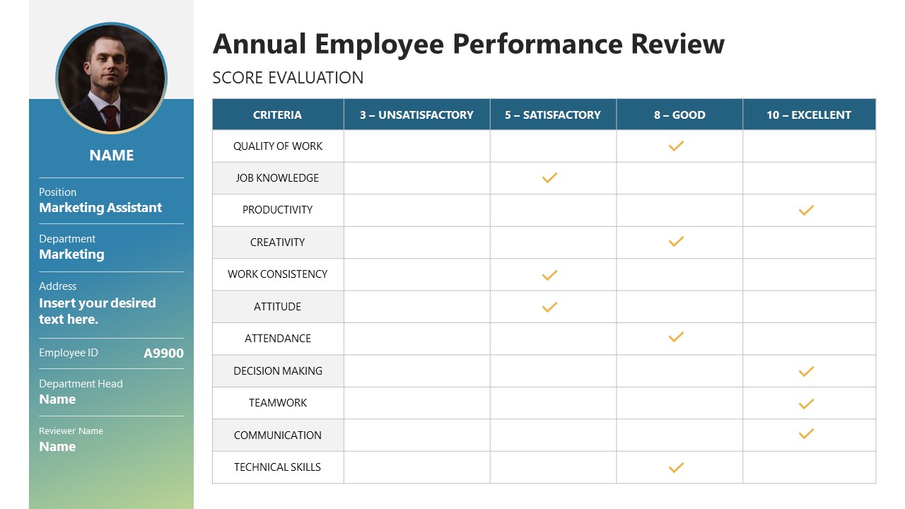 Individual Development Plan Template for PowerPoint