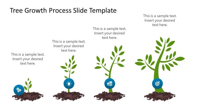 Editable Tree Growth Process Presentation Template