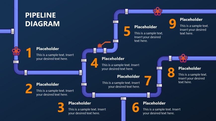 Pipeline Diagram for Presentation - Dark Background Slide