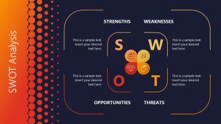SWOT Analysis Presentation Slide Template for PowerPoint