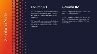 Editable Columns Slide for Business Presentation