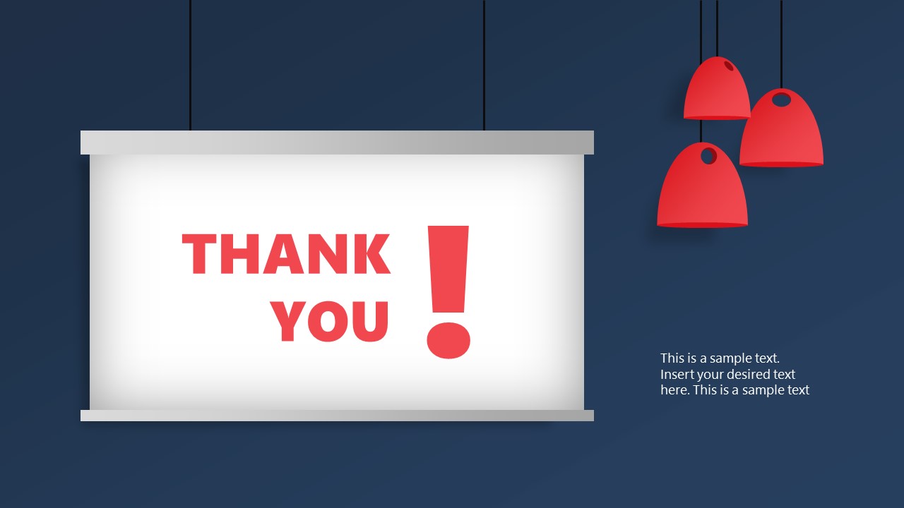 Creative Thank You Slide Template For Powerpoint