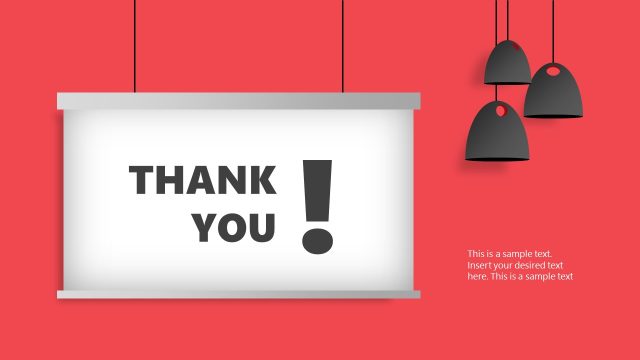 Editable Thank You Slide for PPT Presentation