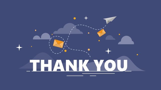 Thank You Infographic Slide Template for Presentation