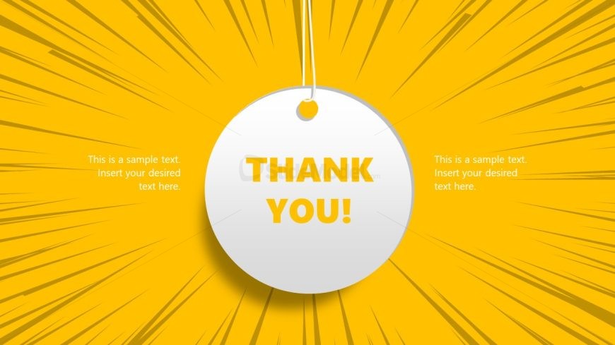 PPT Presentation Template for Simple Thank you Slide