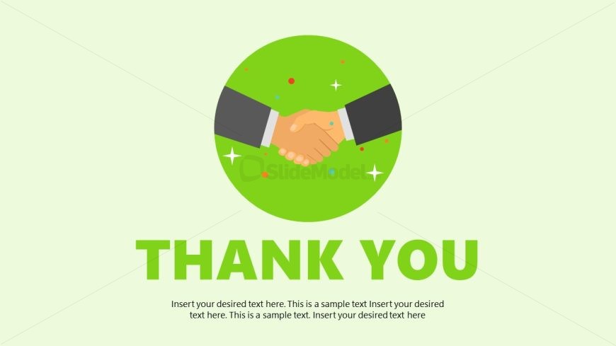 Editable Closed Deal Thank You Slide Template for PowerPoint