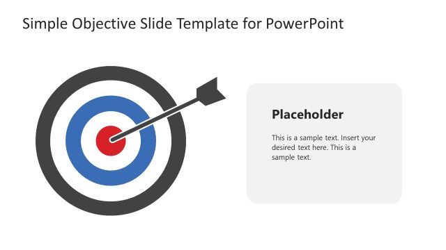 Simple Objective Slide PowerPoint Template for Presentation