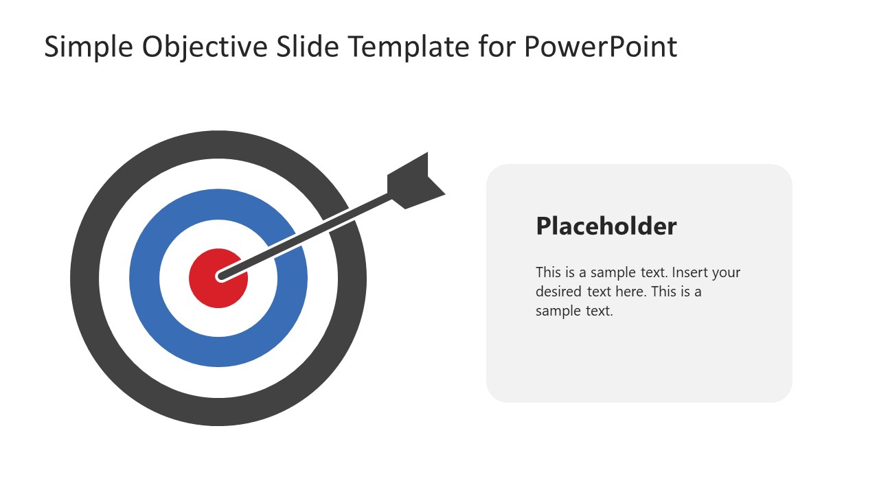 Simple Objective Slide Template For PowerPoint
