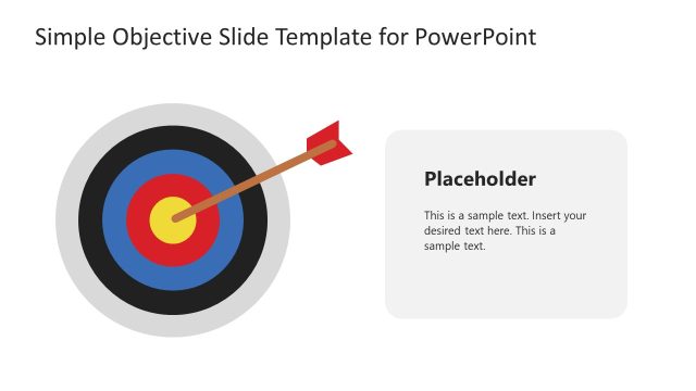 Editable Simple Objective Slide Powerpoint Template