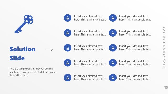 Solutions Slide for PPT Presentation Template