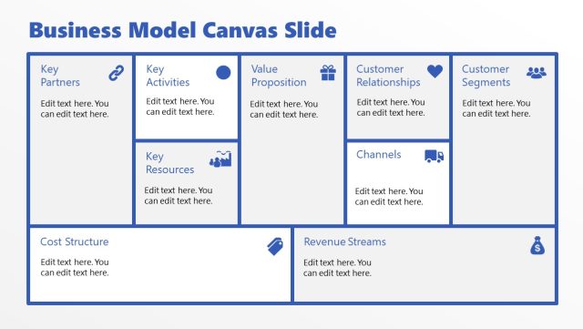 Business Model Canvas Slide for Hackathon Template - SlideModel