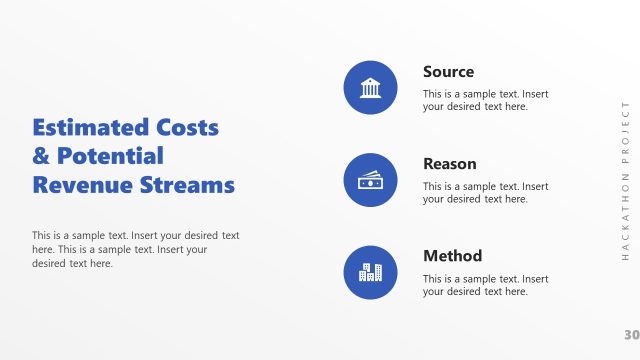 Estimated Costs Slide – Hackathon Project Presentation