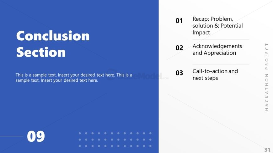 Customizable Hackathon Template Slide 