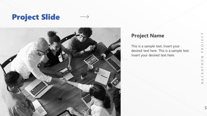 Project Slide for Hackathon PPT Template