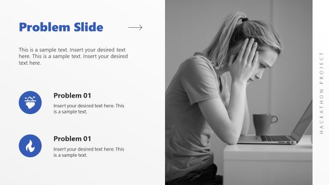 Problem Slide Hackathon Project PPT Template