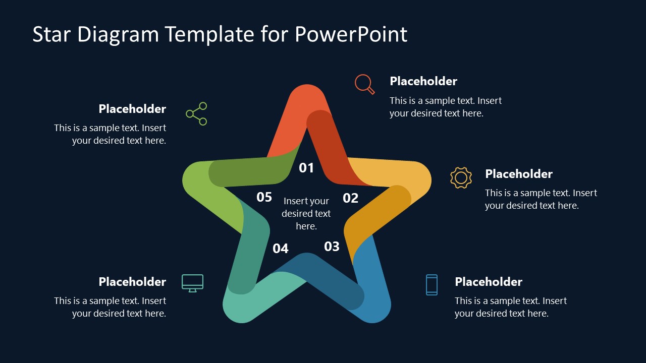 Star Diagram PowerPoint Template