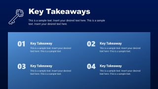 4 Key Takeaways PowerPoint Template