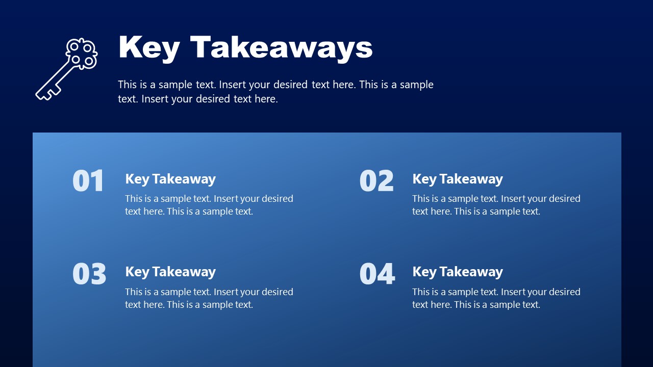 key takeaways presentation