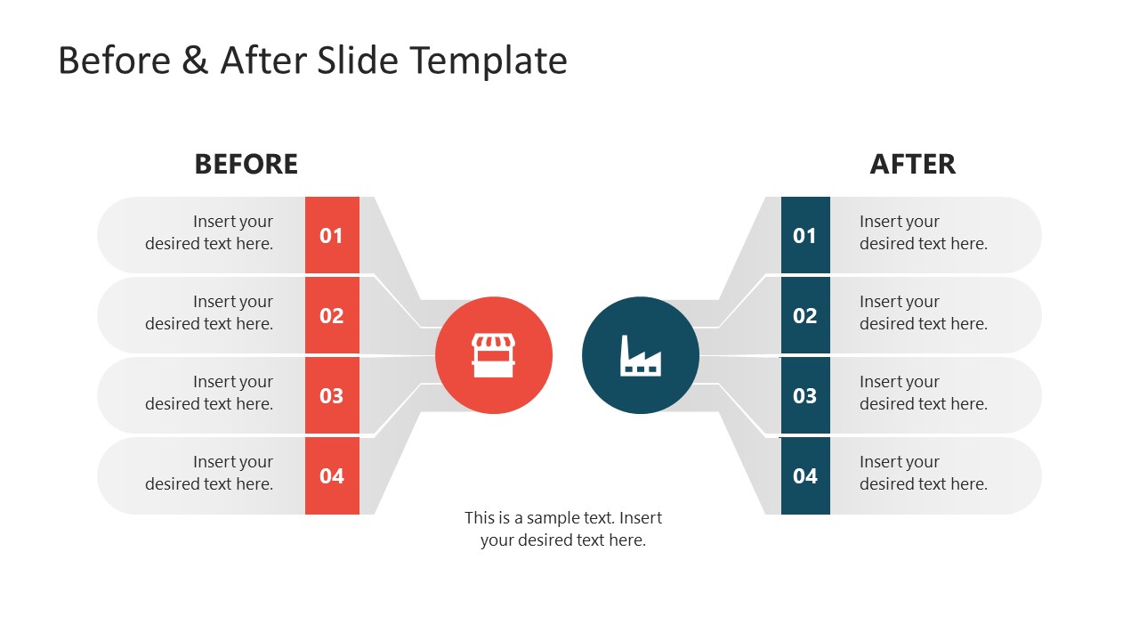 Modern Comparison Slide Template For PowerPoint