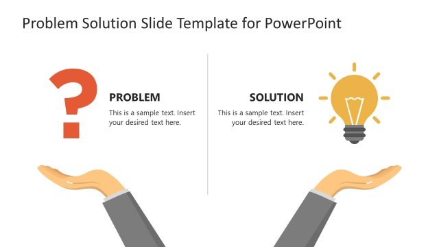 Problem Solution Slide Template for PowerPoint