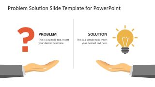 PPT Problem & Solution Presentation Slide with Icons