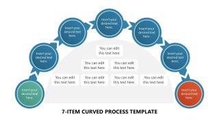 Editable 7-Items Infographic Process Diagram