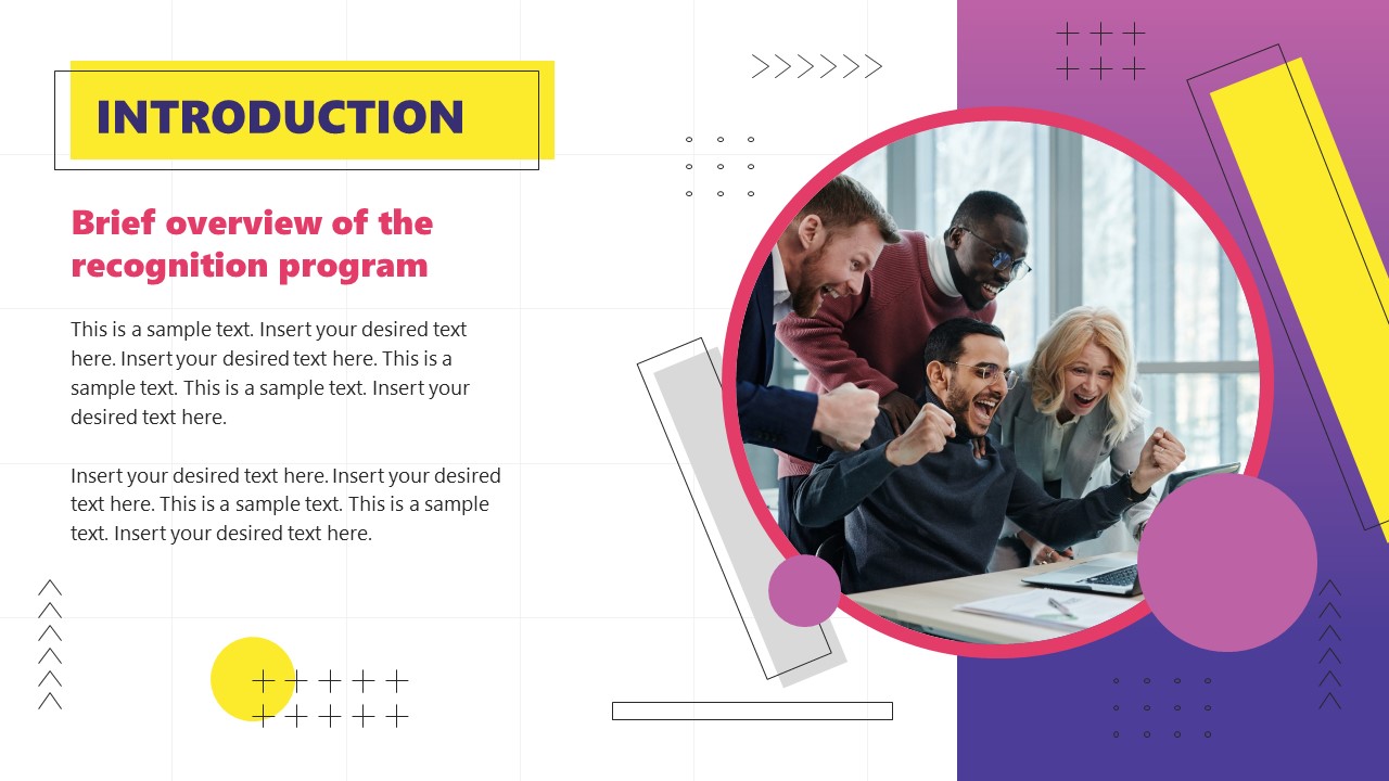Operations metrics recognition program template