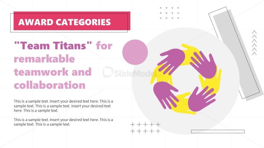 Customizable Award Categories Slide for PowerPoint Presentation