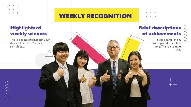 PowerPoint Presentation Template for Operations Metrics Recognition Program