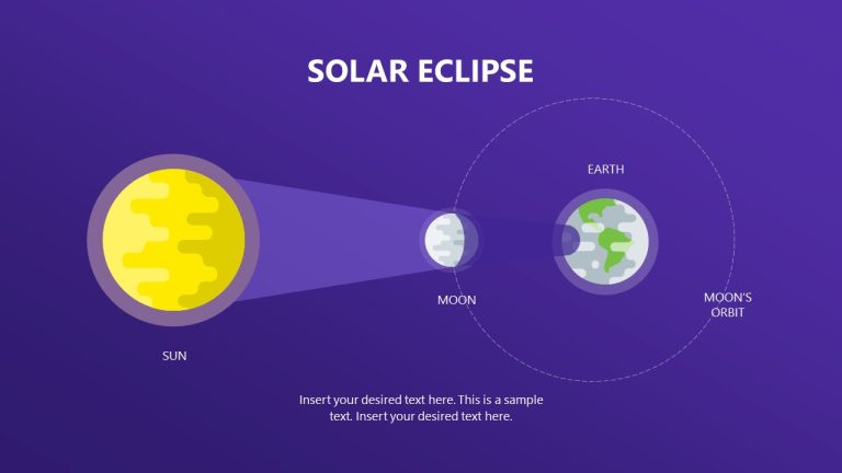 Solar Eclipse Illustration - Solar Eclipse PowerPoint Template - SlideModel