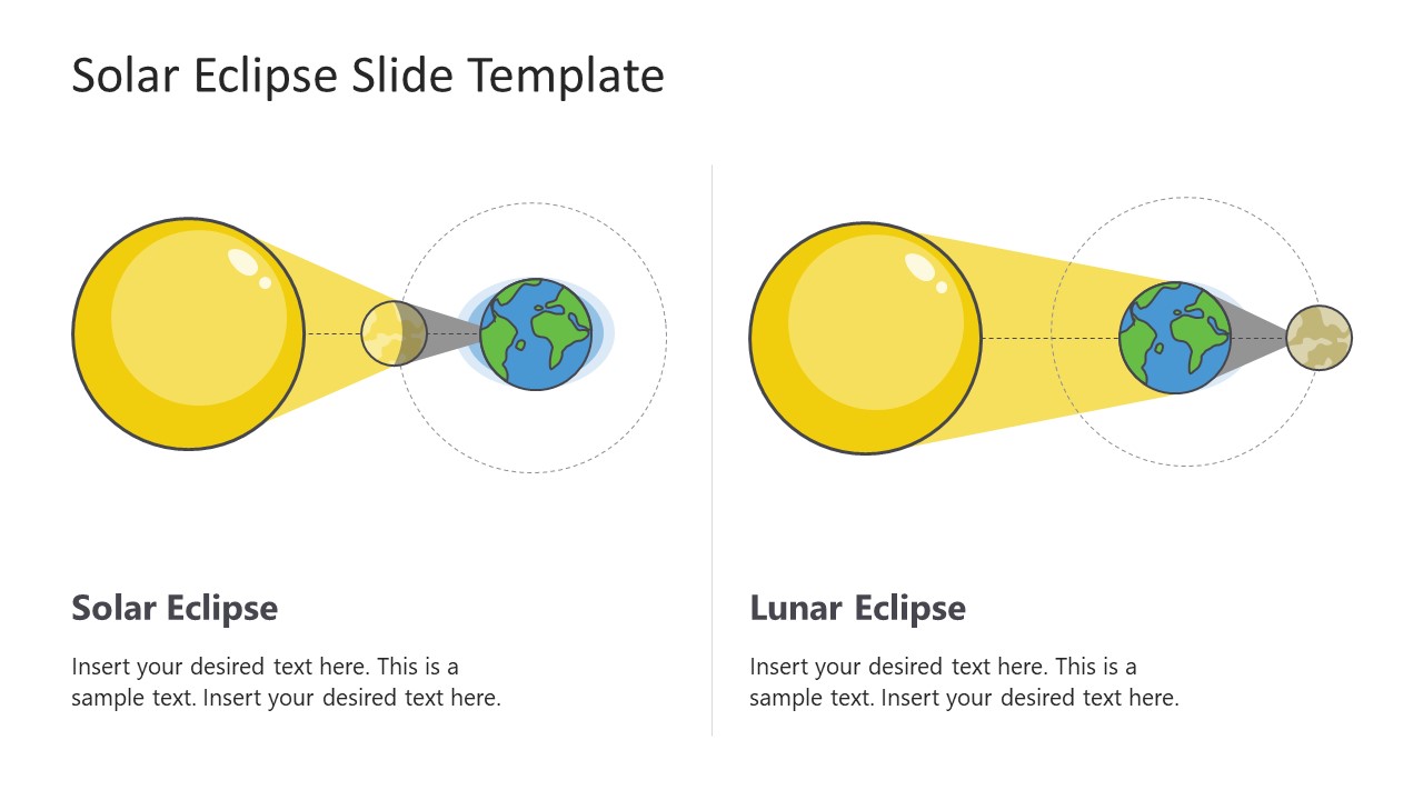 Editable Solar Eclipse Slide PPT Template 